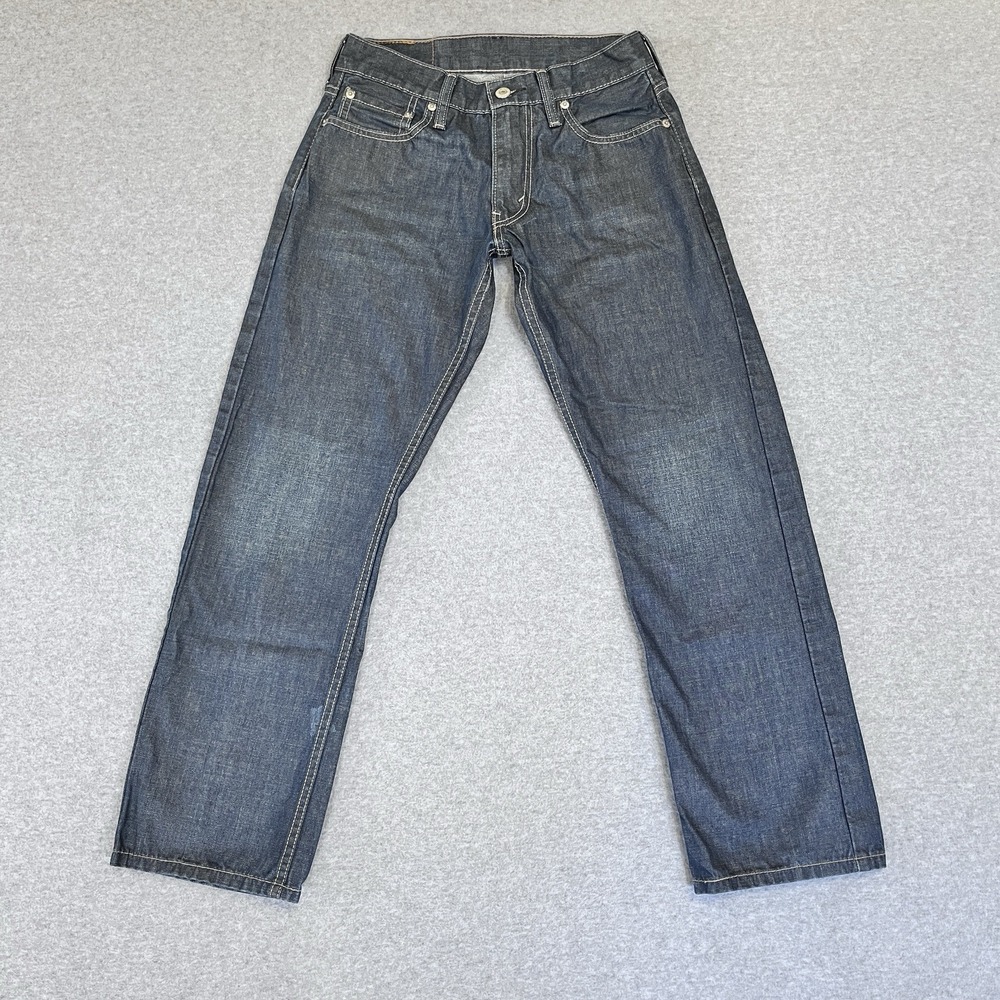 Levis 514 Jeans Mens 29X30 Blue Straight Low Rise Faded Denim